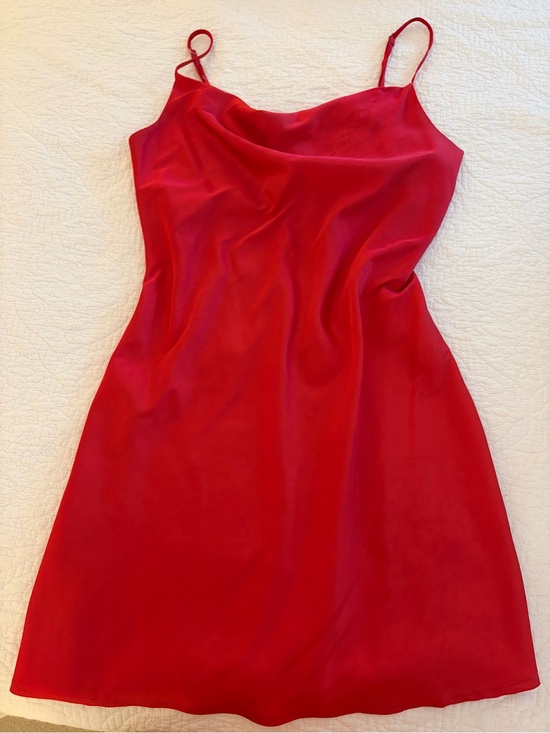 Hello Molly Dresses & Skirts - Hello Molly Red Satin Slip Mini Dress